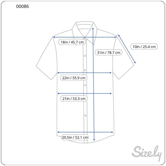 Faherty Mens Button Up Shirt Blue Ventura Short Sleeve Linen Plaid Stretch Large - Picture 10 of 10